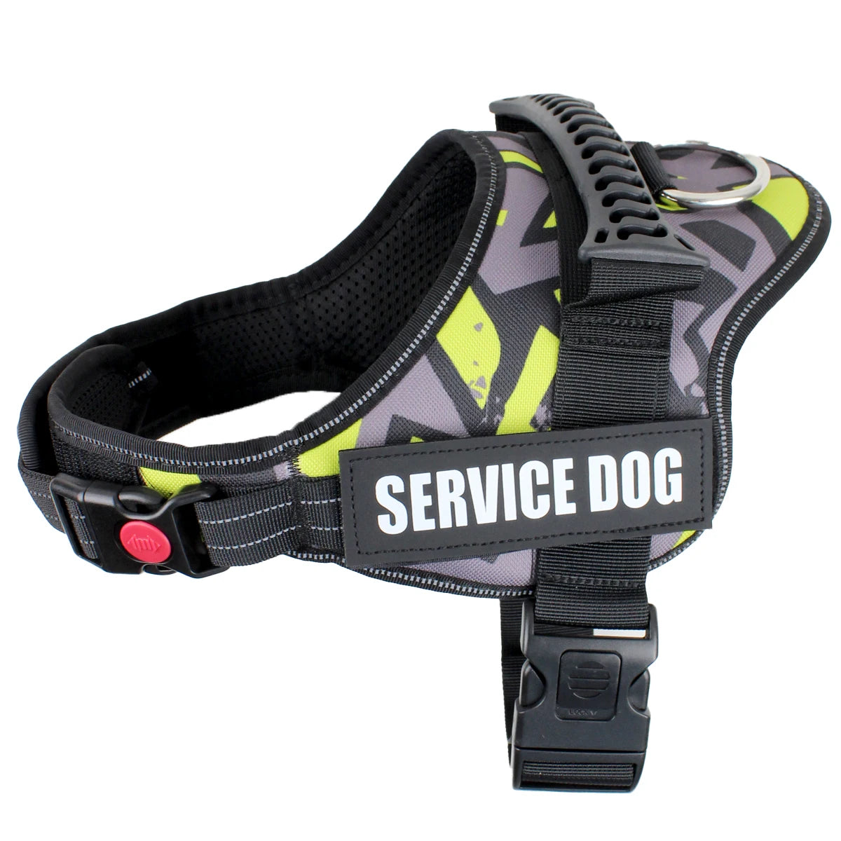 Harnais Personnalisable Anti-Traction pour Chiens-jaune