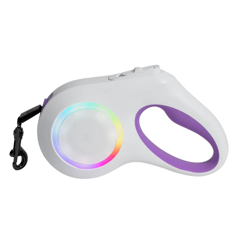 NightGlow™| Laisse rétractable avec LED et Sangle Anti-Torsion - Pattes Calines